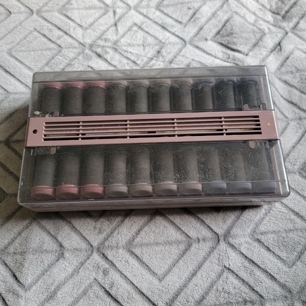 Vidal Sassoon Slimline Hairsetter VS-370 Hot Curlers 20 Velvet Rollers